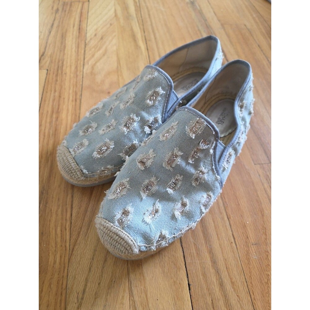 Michael Kors Hastings Denim Espadrilles shoes size 8.5 M womens